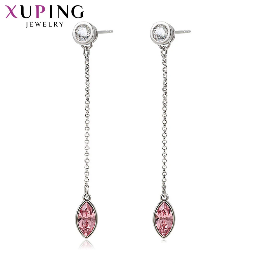 11,11 Xuping повседневные серьги простого дизайна с кристаллами Swarovski модные ювелирные изделия подарки ко дню Святого Валентина дамские S162.1-97634