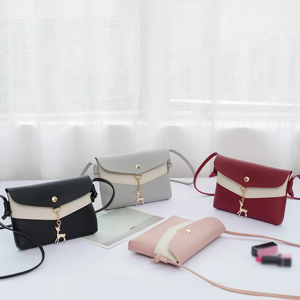 

Women Bag Shoulder Fawn Pendant Messenger Satchel Tote Crossbody Phone carteras mujer de hombro y bolsos torebka damska shopper