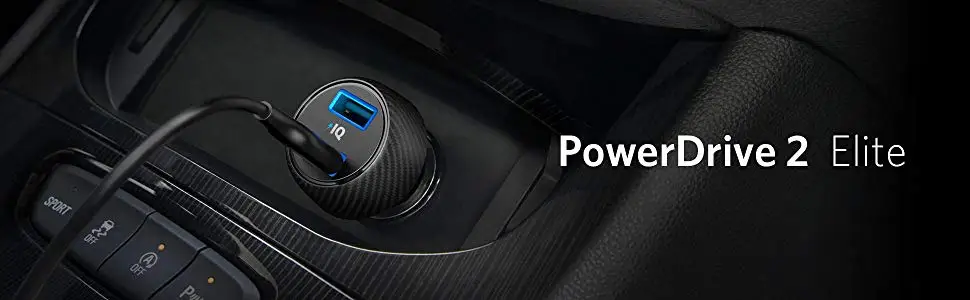 Anker 24 Вт автомобильное зарядное устройство, 2-портовый ультра-компактный PowerDrive 2 Elite с PowerIQ для iPhone XS/Max/XR/X/8/7/6/Plus, iPad, Galaxy и т. Д