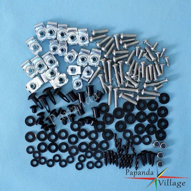 Мотоцикл полный набор обтекателей болтов гаек крепления Комплект корпуса Винты