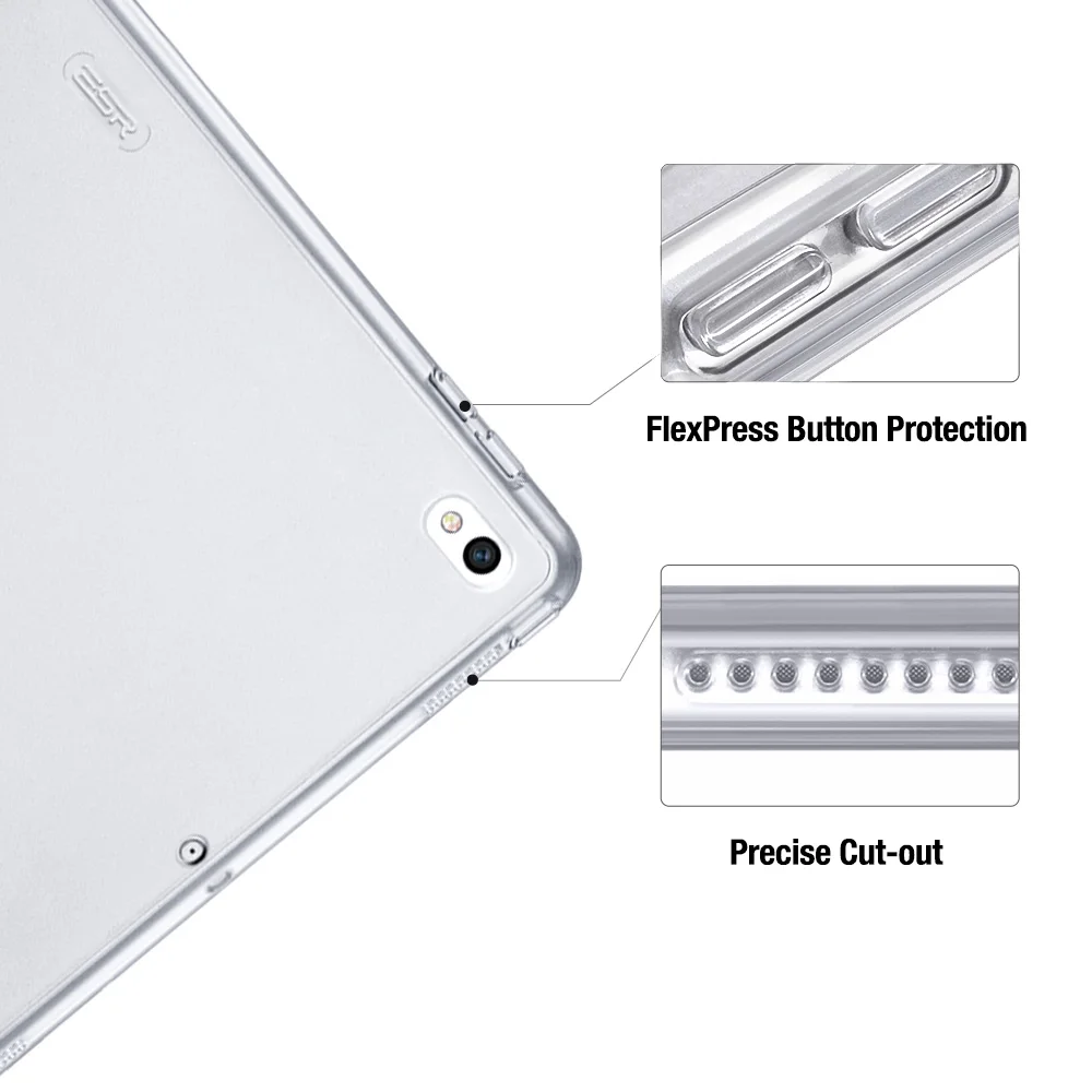 Чехол для iPad Pro 10,5, Жесткий Чехол для задней панели ESR идеально подходит для смарт-клавиатуры Тонкий чехол для задней панели для iPad Pro 10,5 дюймов