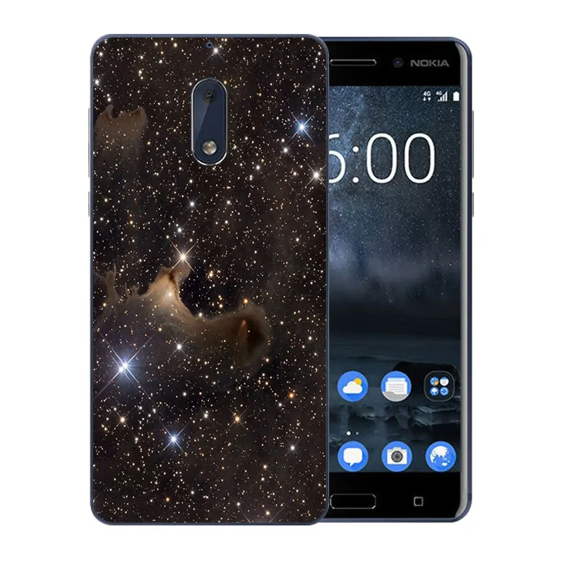 Мягкий чехол из ТПУ для Nokia 6 мягкий тонкий силиконовый с рисунком гримаса модная