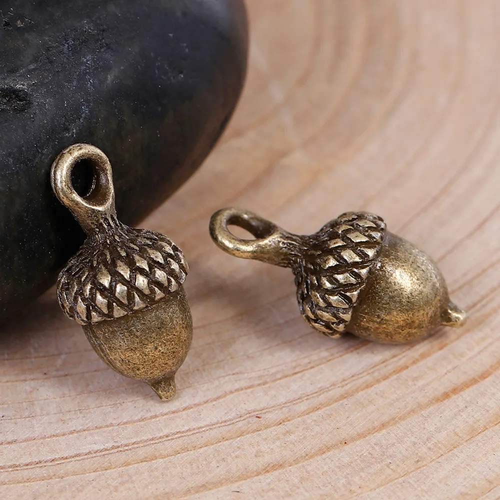 DoreenBeads цинковый сплав 3D Подвески сосновый конус античная серебряная медь золото, 10 шт