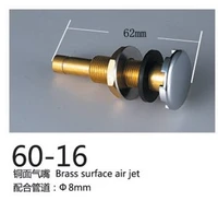 bathtub spa brass air bubble jet with chrome plating air blower nazzle brass surface air jet