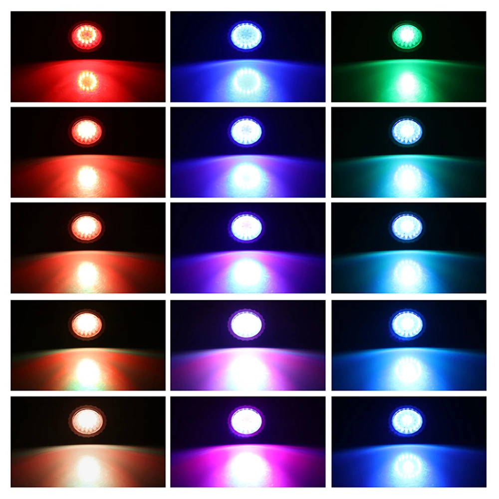 US EU AU UK 3 шт. аквариумная лампа для аквариума светодиодная подводная точечная RGB