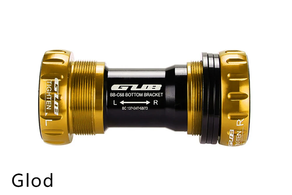 Велосипедный керамический подшипник дно GUB C-68 Fat Bike горный MTB велосипедный каретка совместимые нижние кронштейны велосипедная резьба оси