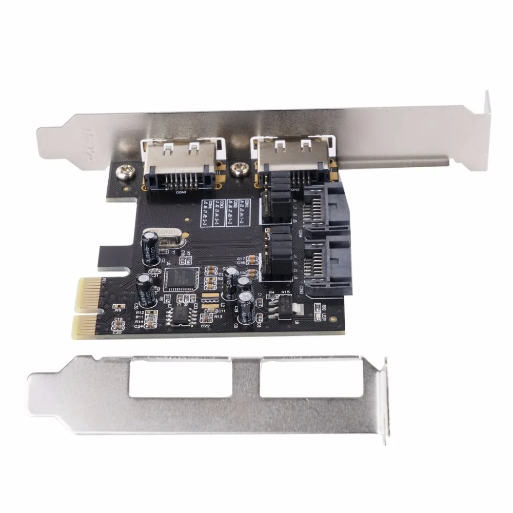 Карта расширения ORICO PCI-E к SATA3.0 и eSATA чип ASM1061 X1 SATA ESATA поддержка 6 Гбит/с протокол NCQ |