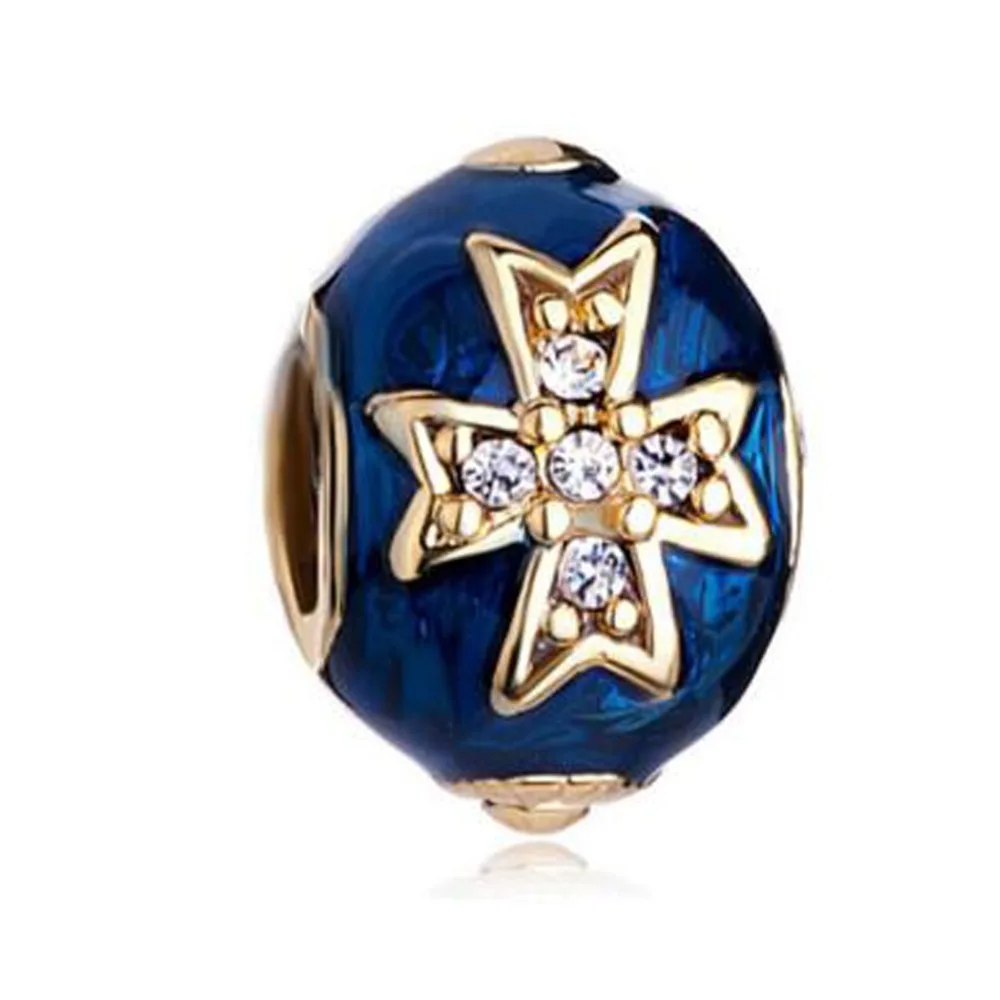 Оптовая продажа Бесплатная доставка браслет с голубым кельтским крестом