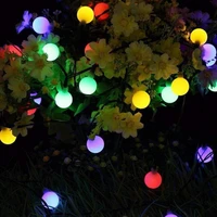led solar lamp led string light outdoor fairy lights bulbs garden patio wedding christmas decoration light chain waterproof