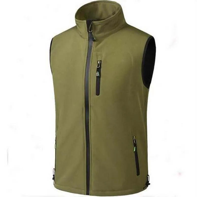 Мужской флисовый жилет верхняя одежда репортерные жилеты водонепроницаемый