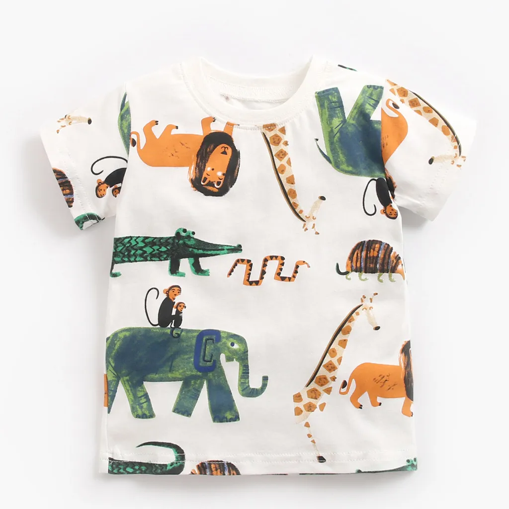 Детская одежда для мальчиков лето 2019 детские топы с короткими рукавами и