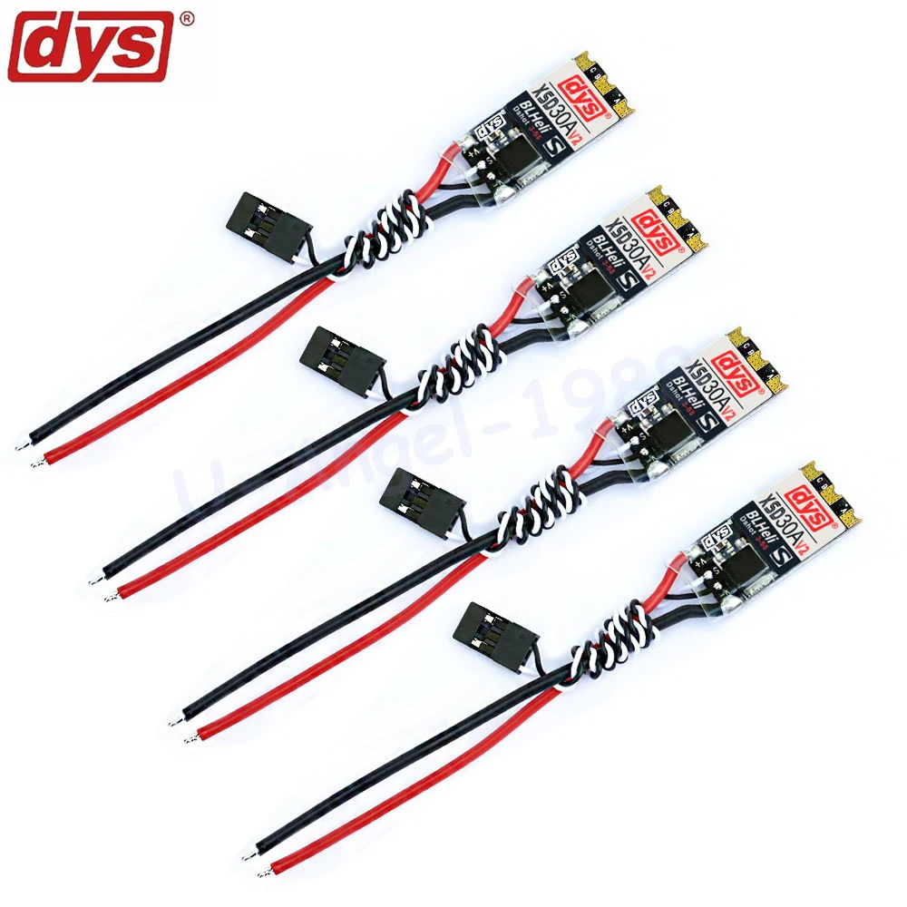 4 шт./лот DYS XSD 30A 3 6S ESC BLHeli_S DSHOT Dshot600 контроль скорости для FPV гоночного дрона
