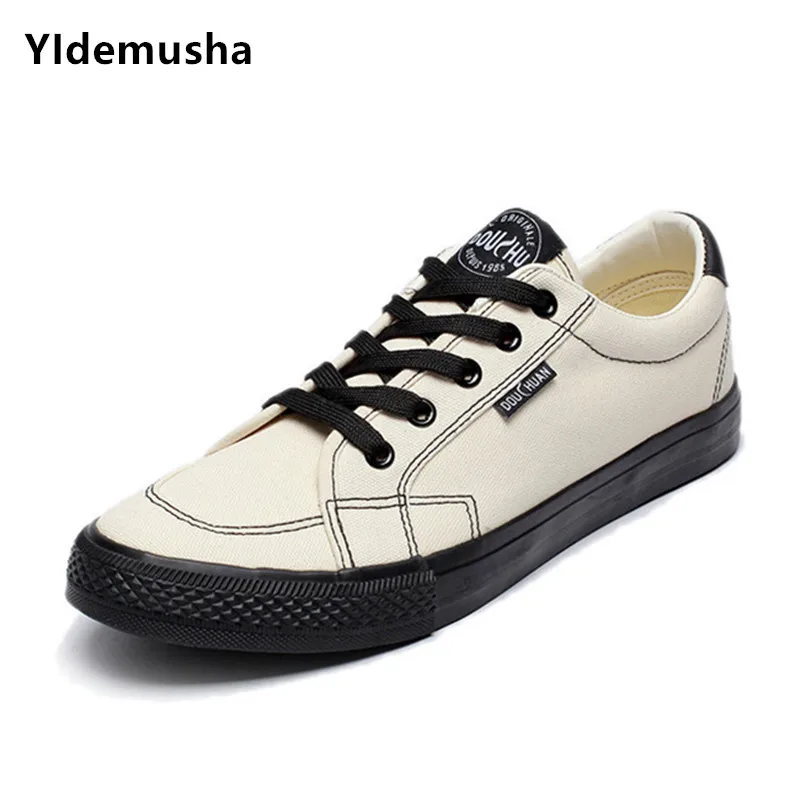 Новинка 2018 мужская обувь YIdemusha стильная дышащая Модная молодежная холщовая Обувь