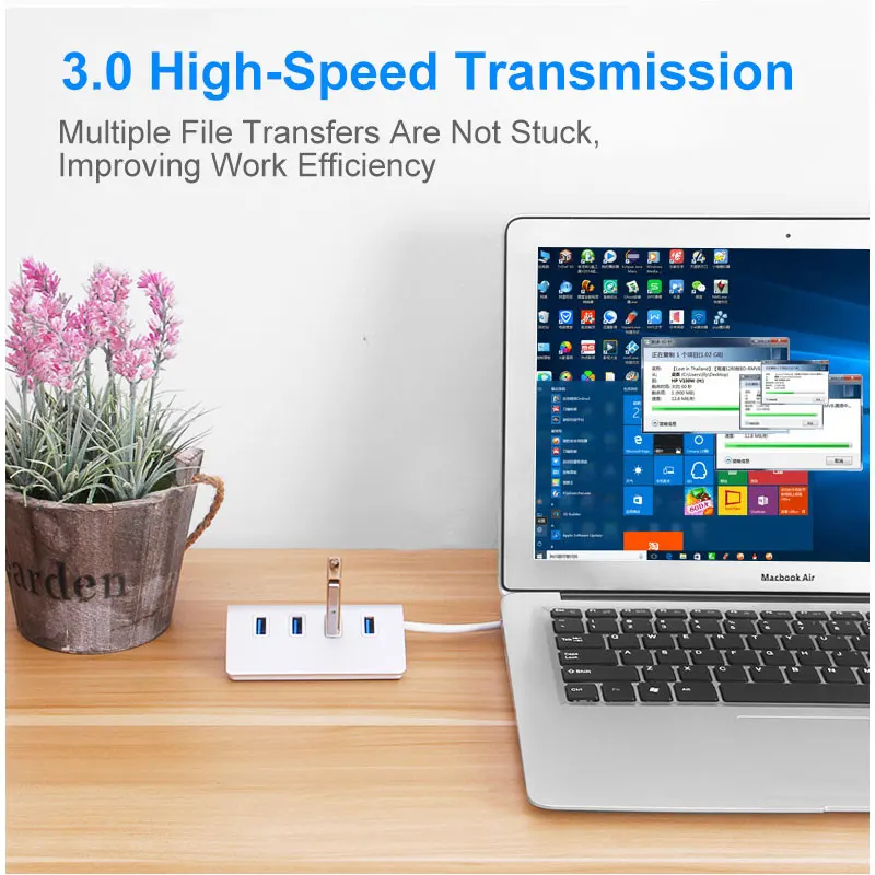 Концентратор USB 2 0/3 0 4 порта высокоскоростной USB-концентратор разветвитель