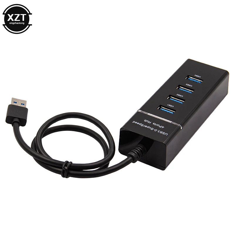 Usb-концентратор 3,0 Мульти USB 3,0 usb-хаб высокоскоростной 4 порта для флэш-накопителей ПК ноутбук компьютерные аксессуары