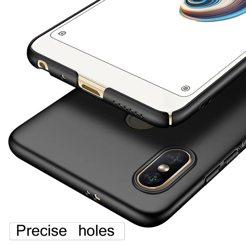 For Xiaomi Redmi Note 5 Pro Case Cover Mofi Hard Back Soild Color Black Blue Red Rose Gold Simple |