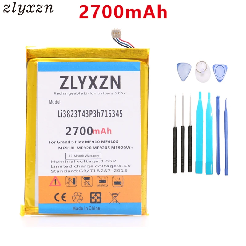 2700 мАч LI3823T43P3H715345 батарея для zte Grand S Flex/для MF910 MF910S MF910L MF920 MF920S MF920W +