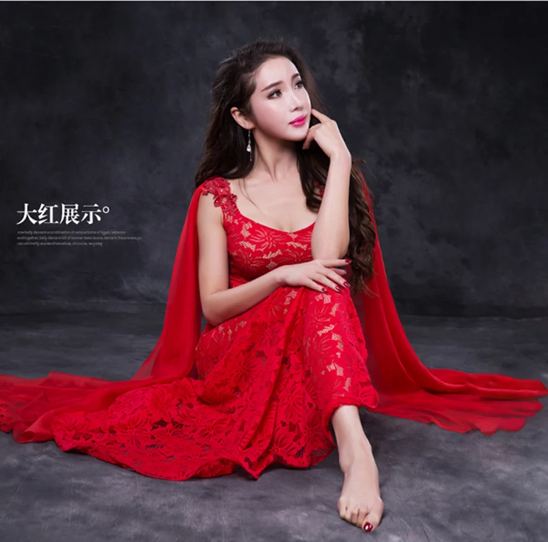 Новинка 2017 Кружевной Костюм для танца живота красивые сексуальные роскошные