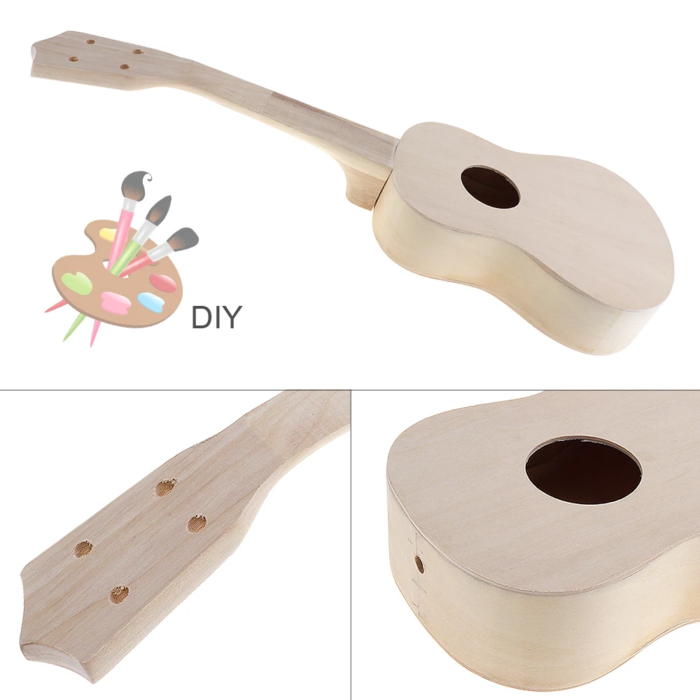21 дюймовый простой и веселый DIY Набор для укулеле инструмент Гавайская гитара