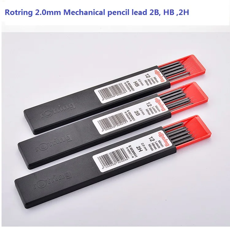 Rotring 2,0 мм набор механических карандашей HB 2B 2 H автоматические стержни для карандаша эскиз дизайн