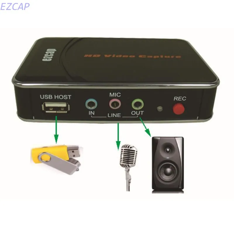 2017 Новый usb vhs hdmi захват для игры рекордер Xbox 360 PS3 1080P YPbPr Бесплатная доставка|hdmi