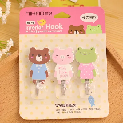 3 шт./компл. Мультяшные анимационные крючки для ванной и кухни ключей подвесные