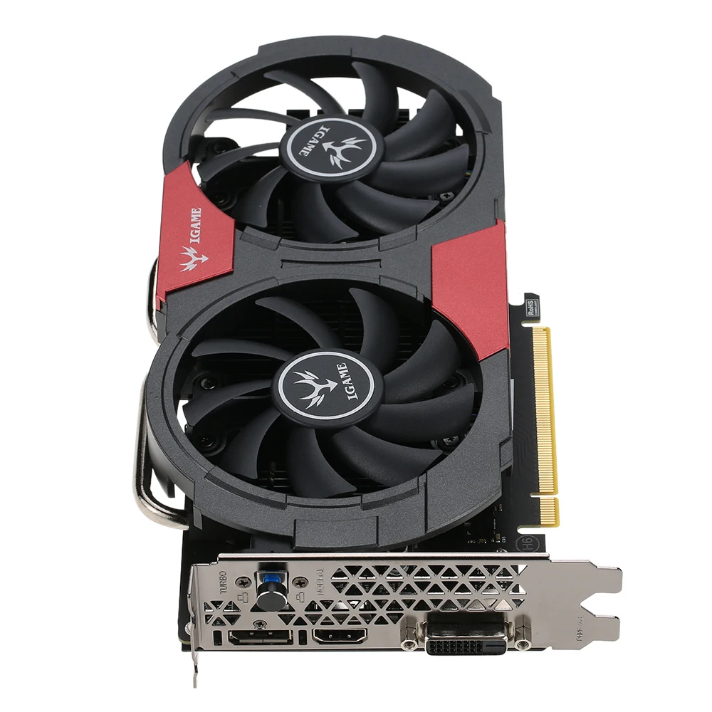 Видеокарты для Bitcoin Miner PCI-E Riser для красочной видеокарты NVIDIA GeForce GTX iGame 1050Ti 4 ГБ GDDR5 128 бит