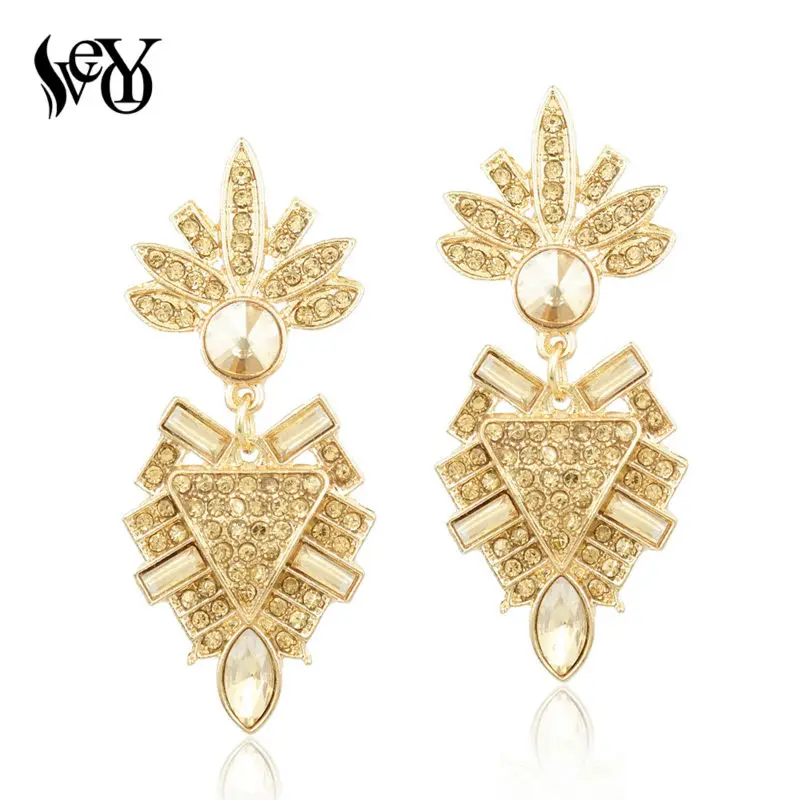 Женские серьги со стразами VEYO модные из цинкового сплава без использования