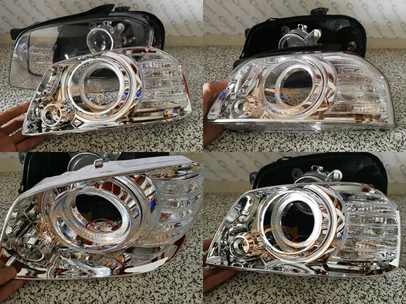 Для оптимальные Kia MAGENTIS 2003 2004 2005 2006 отлично Ультра яркое освещение smd led Ангельские глазки DRL halo кольца