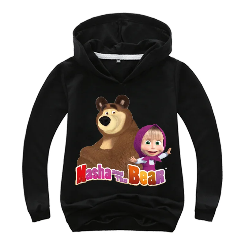 Spring/fall 2019 kids hoodie 2-14 year old girls casual suit cotton pullover 3d-printed bear and sportswear coat Baby tops | Мать и