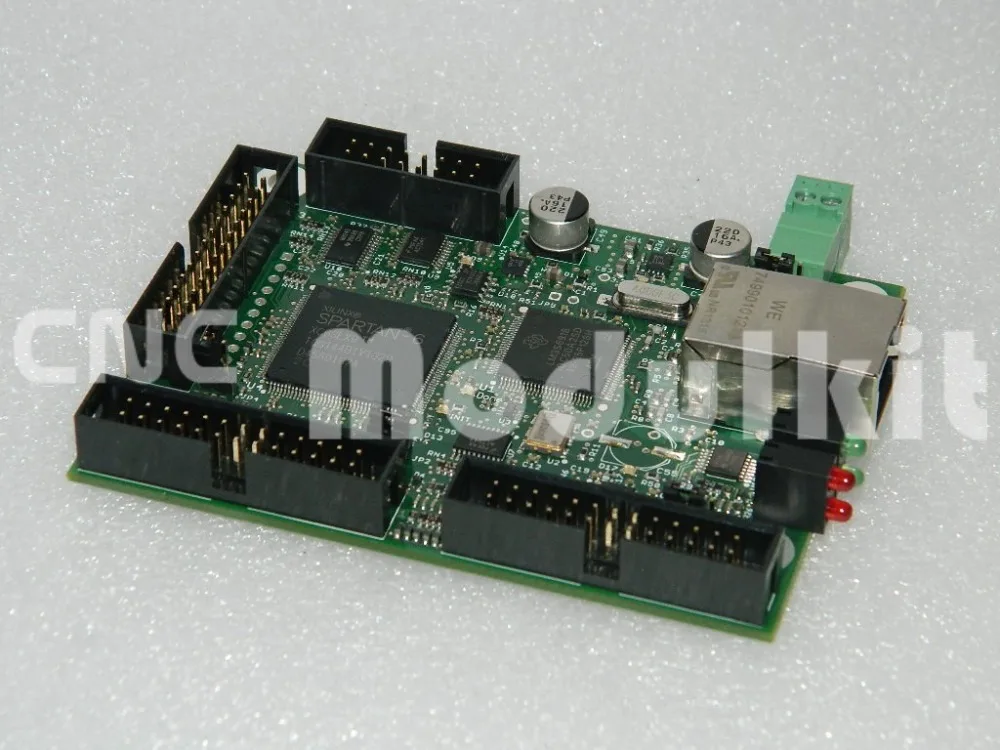 6 Axis Ethernet Smooth Stepper Interface Adapter CNC Motion Control Mach 3/4 ESS & Intelligent Full Terminal Board