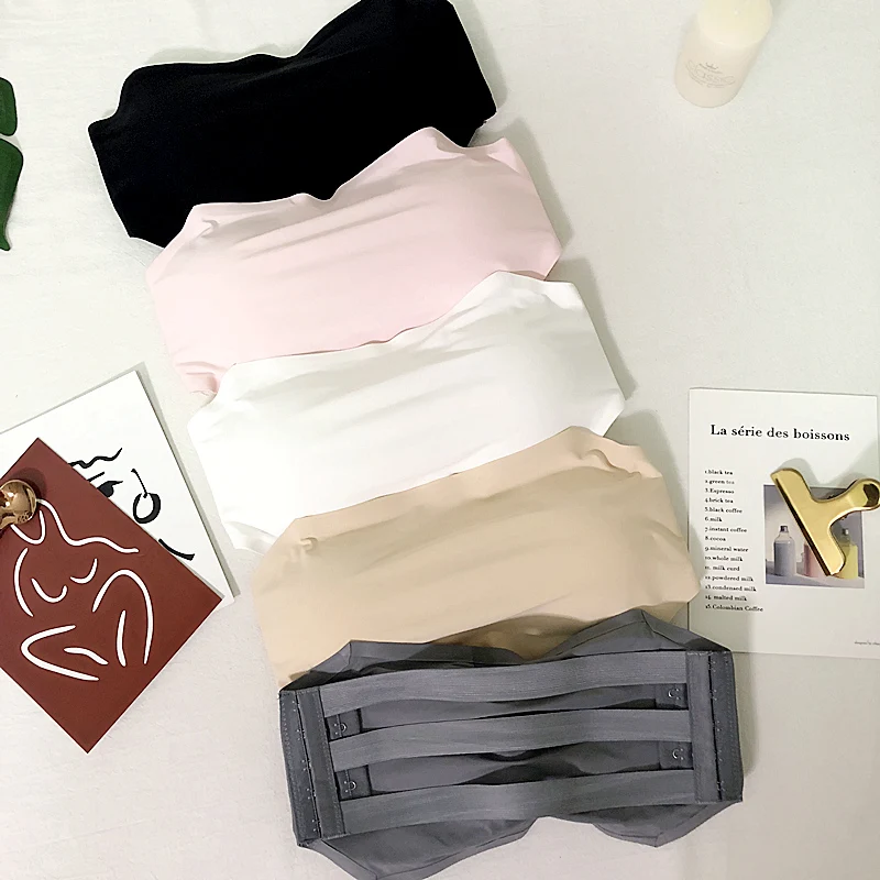 Женские бюстгальтеры без бретелек женский топ бандо с мягкими чашечками