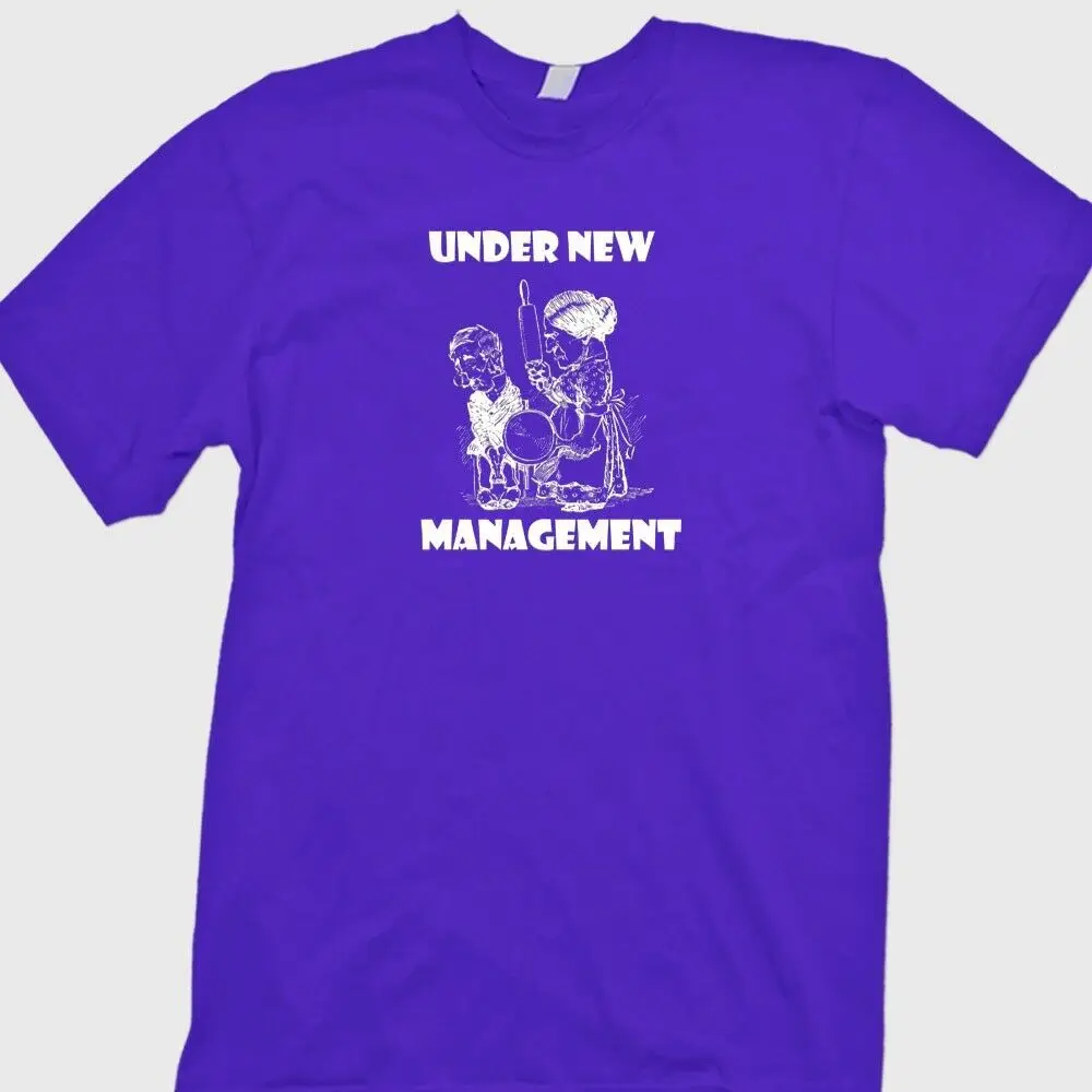 

Under New Management Funny Bachelor T-shirt Bridegroom Humor Tee Shirt tshirt men