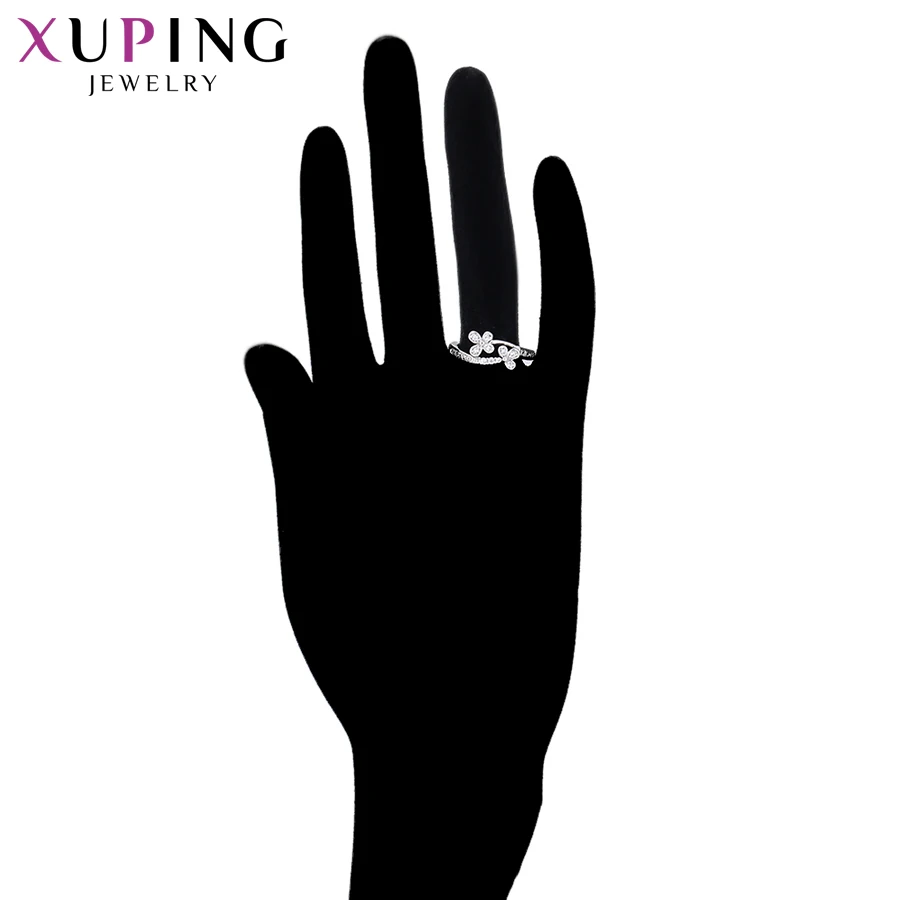 Женские кольца с цветком Xuping бижутерия искусственным фианитом роскошный