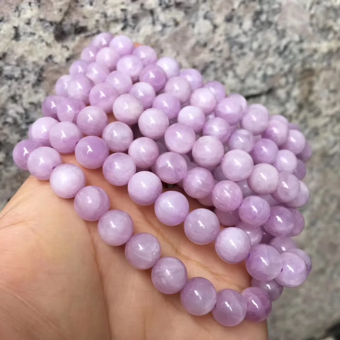 6 мм 8 мм 10 мм Spodumene/Kuzite beads браслет украшения из природного драгоценного камня браслет DIY для женщин для подарка оптом