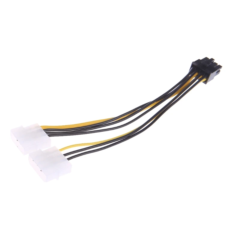 2x 4 контактный Molex LP4 до 8 PCI Express Видеокарта ATX PSU кабель адаптера