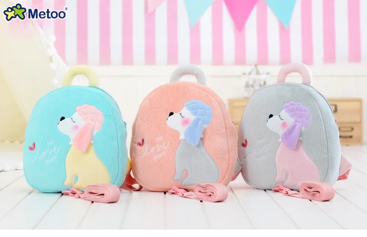 Предотвратить потерю тяги посылка Kawaii игрушка для девочки Детские сумки через плечо портфель с пряжкой для детского сада Metoo рюкзак куклы, игрушки для детей