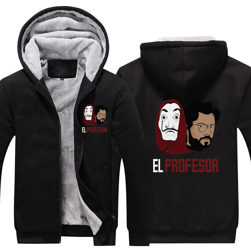 Толстовка La casa de papel толстовка пальто бумажный дом теплая далийская маска