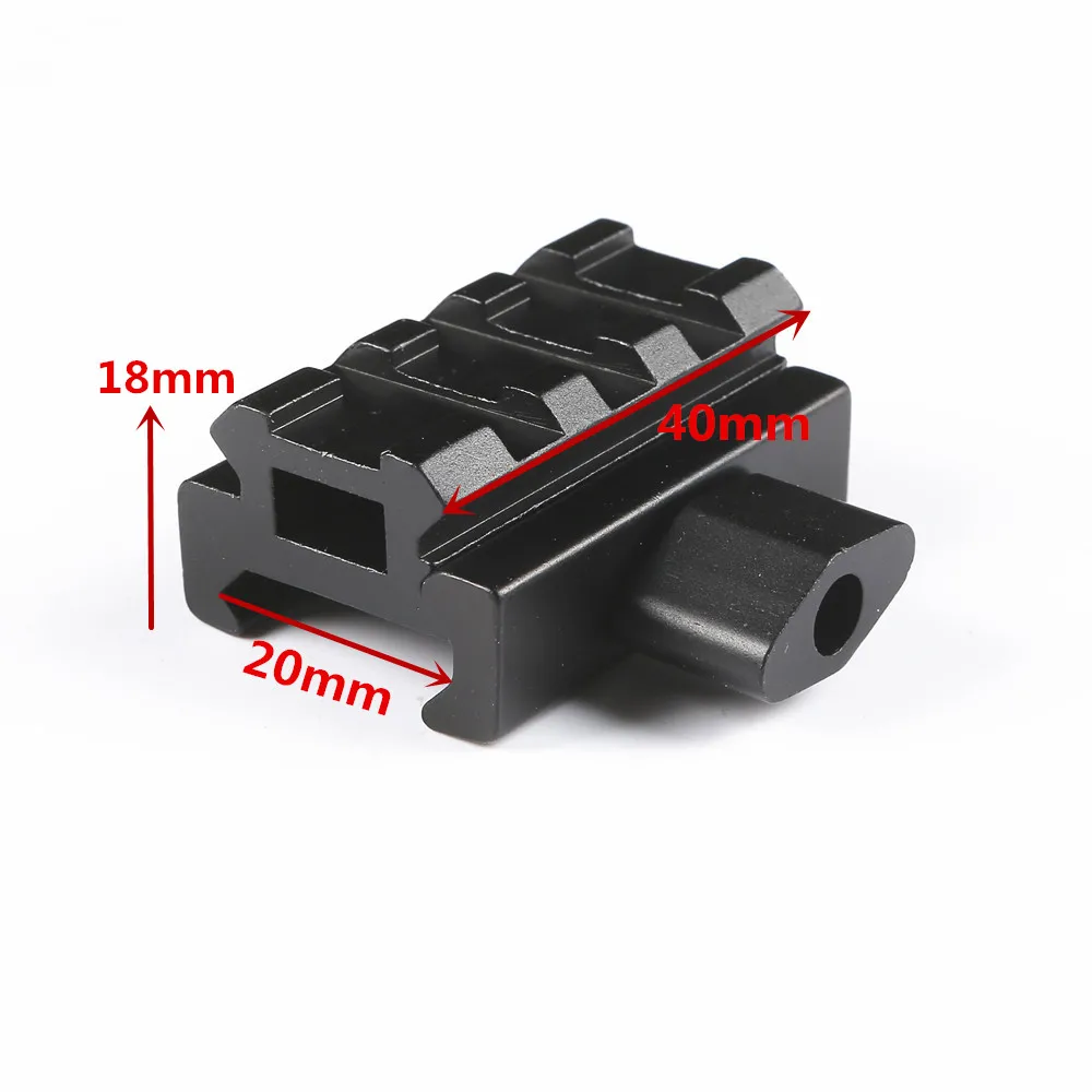 Быстрый выпуск 20 мм Пикатинни прицел крепление Riser высокий профиль Riser mount 3 слота прицела 20 мм Пикатинни для винтовки - Цвет: Low Profile