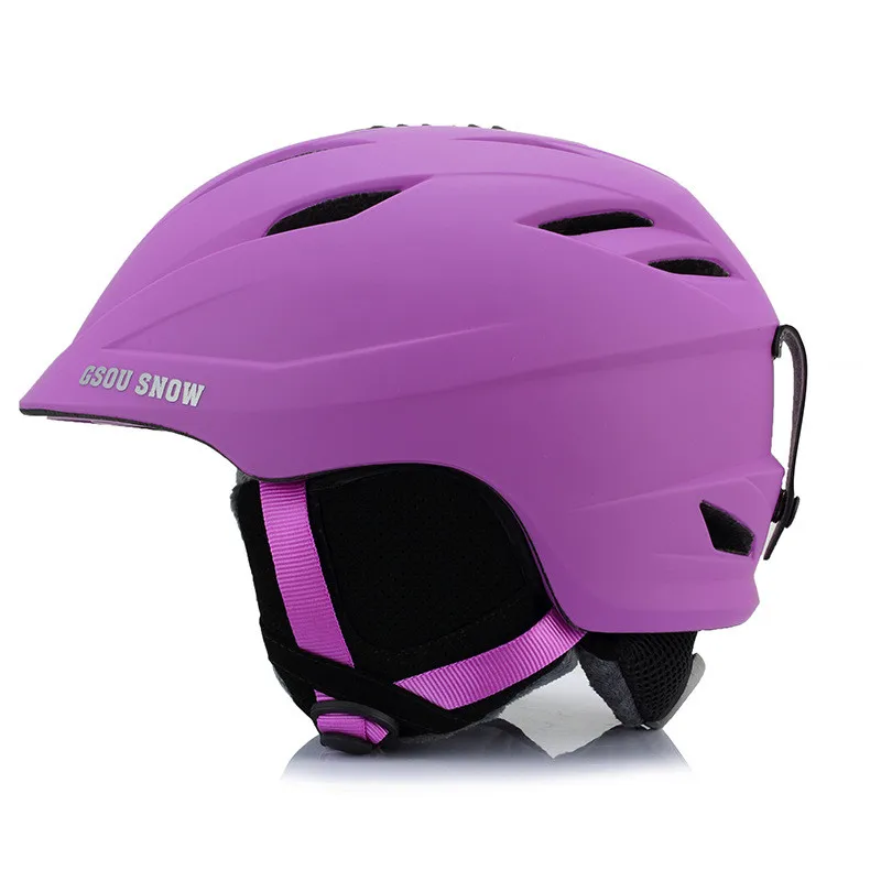 Gsou снег Новый взрослый женский лыжный шлем Зимний Теплый Открытый Спорт Защита
