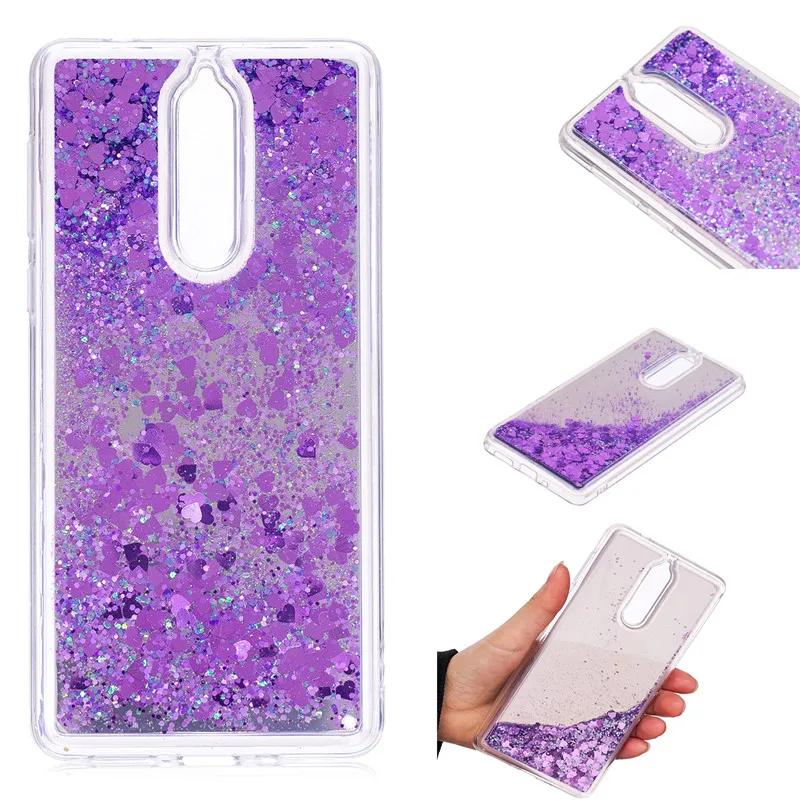 Жидкий блеск Зеркало чехол для Coque Nokia 8 Чехол Телефона 5 3 дюймов Задняя крышка