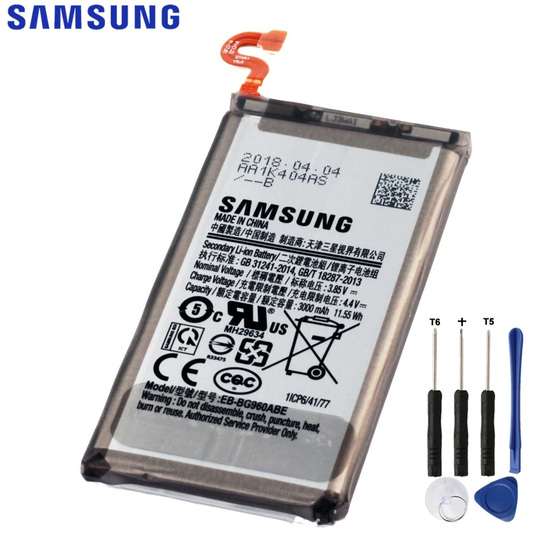 Оригинальная запасная батарея Samsung для SAMSUNG Galaxy S9 G9600 настоящая телефона EB BG960ABE 3000