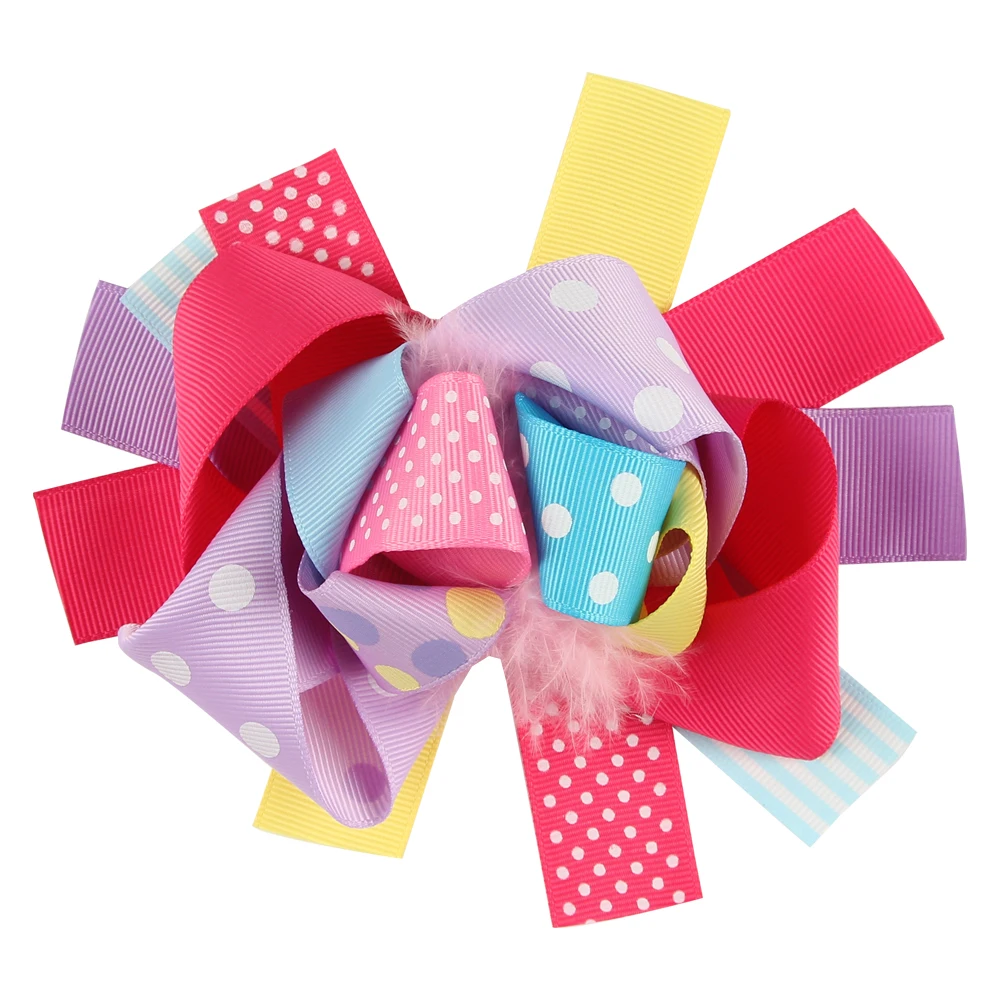 JRFSD 2017 1pc Fashion Hair Clip Flower Metal Bow Headband Kids Accessories tj-4 | Grips