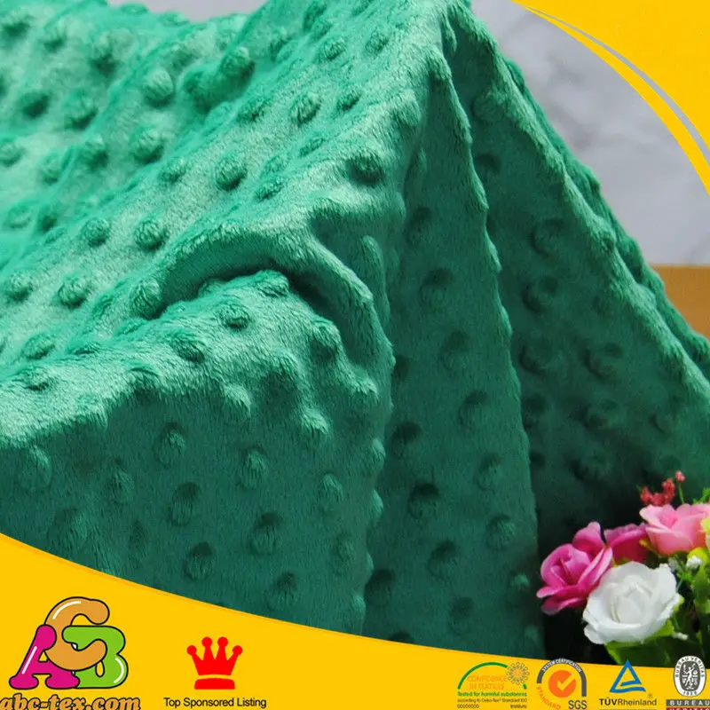 D29 Green Free Shipping Sold by 5 Yards Minky Dot Fabric Total 31 colors can mixed For DIY Blanket Baby Diaper pillow | Дом и сад