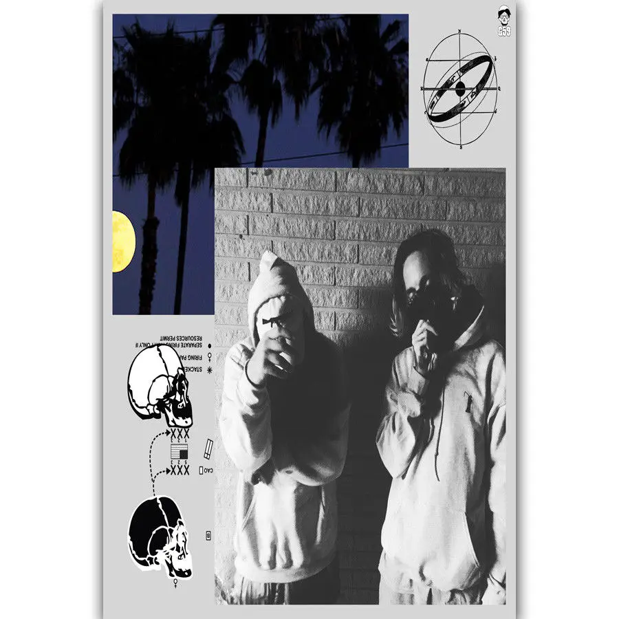 Новинка $ Uicideboy Rap хип-хоп Музыка на заказ Шелковый художественный постер