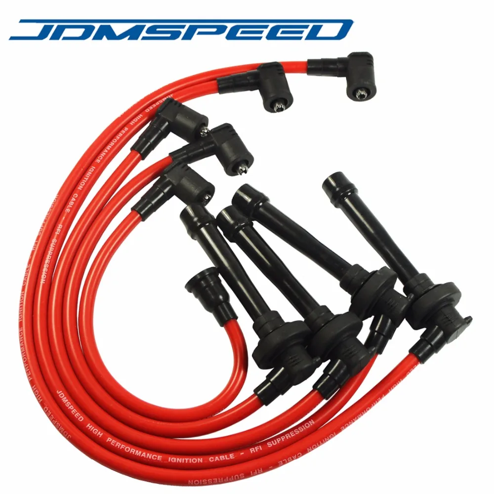 JDMSPEED Свеча зажигания провода набор подходит для HONDA CIVIC DEL SOL 1992-2000 EG EK EJ D15/D16 спиральный сердечник