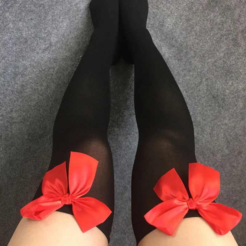 1 пара чулки для косплея полосатые гольфы до бедра с японским принтом женские