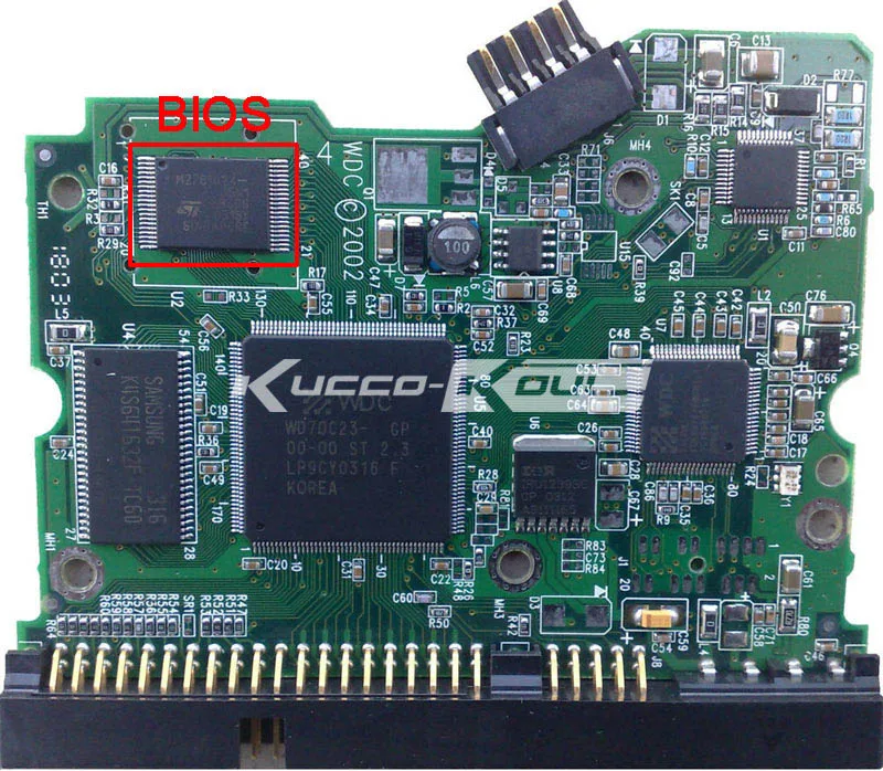 HDD PCB 2060-001175-000 REV A WD 3, 5 IDE/PATA