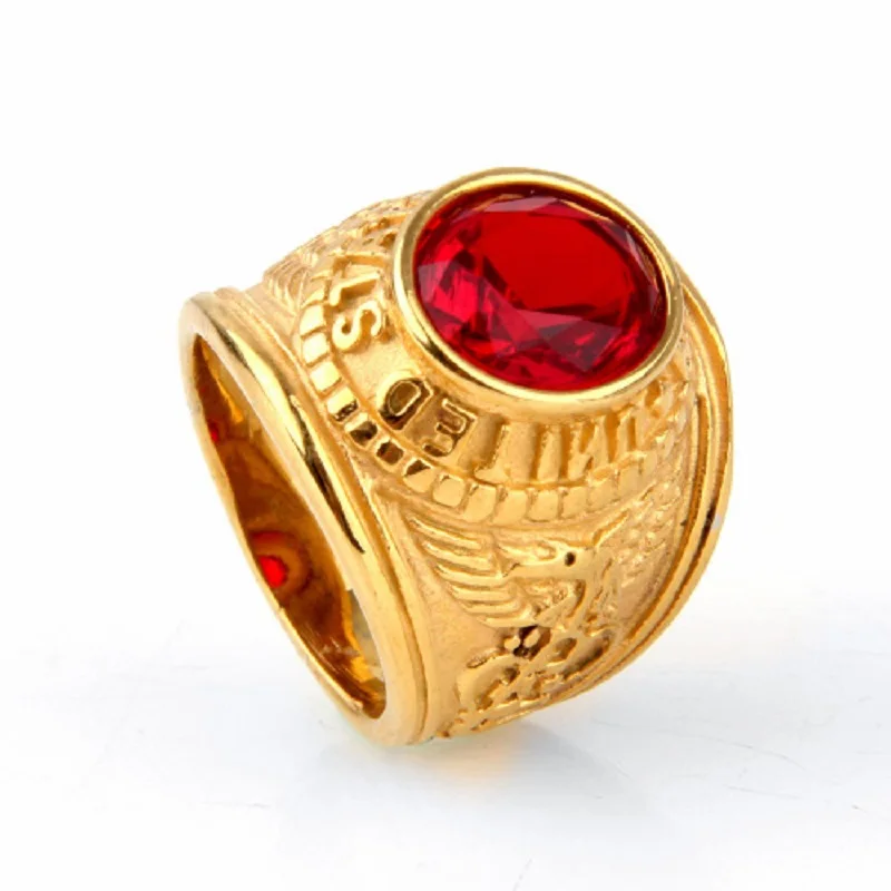 Кольцо из нержавеющей стали для мужчин ювелирные изделия titanium ВМС США кольцо