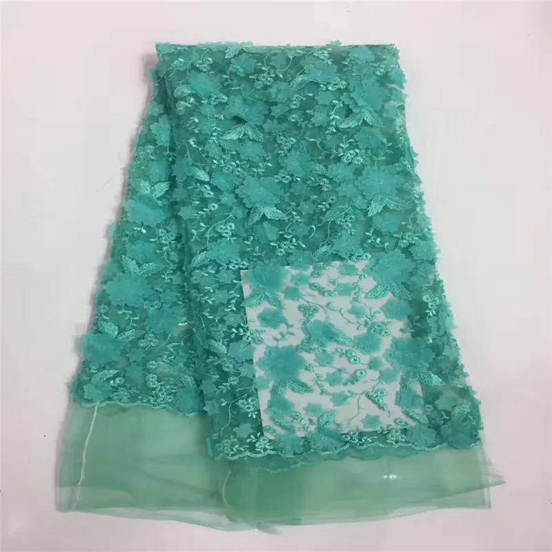 Free shipping 2017 most popular 3d lace fabric hot sale african nigerian tulle mesh for pary dresses RF416 | Дом и сад